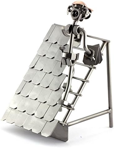 Steelman24 Handmade Roofer Sculpture Nuts and Bolts Ornaments