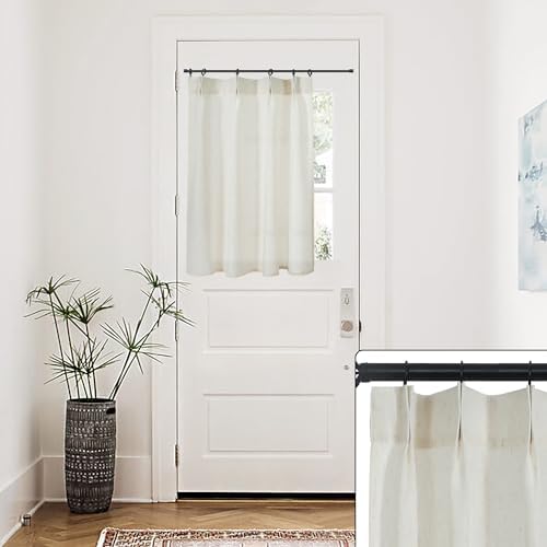 Lino Rosa Door Curtain for Window Privacy