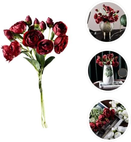 Red Artificial Rose Bouquet for Home Decor