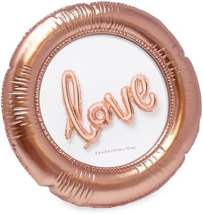 Isaac Jacobs 4x4 Rose Gold Balloon Frame with Easel and Hook
