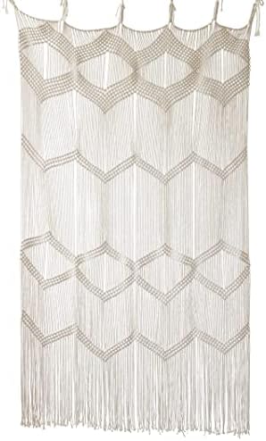 Flber Boho Macrame Room Divider Curtain 42x75