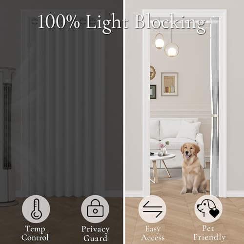 HMYI 100 Blackout Closet Curtain Panel