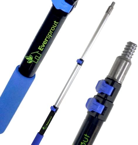 EVERSPROUT Telescopic Paint Roller Pole 15-3 Foot Flip-Tab Lock