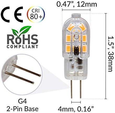 Simba Lighting LED G4 Bulb 10 Pack 15W T4 12V ACDC