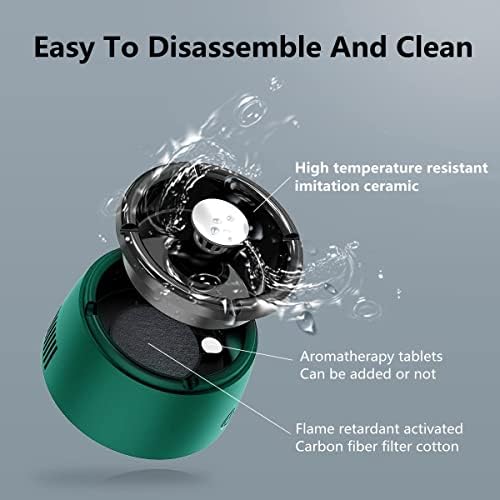MCOURASOY 2 in 1 Air Purifier Ashtray USB Rechargeable