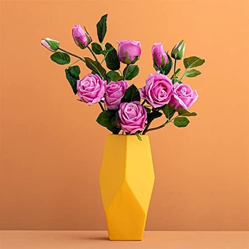 NDRFAWY Artificial Flowers with Vase Bouquet Set