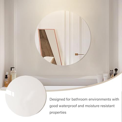 Round Acrylic Wall Mirror for Bathroom Shatterproof and Waterproof