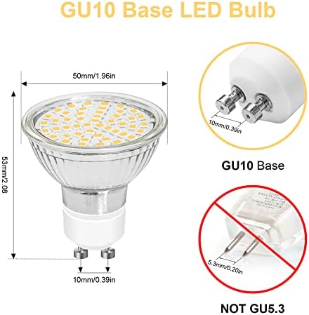 Megereet GU10 LED Bulb Daylight 5000K Pack of 6