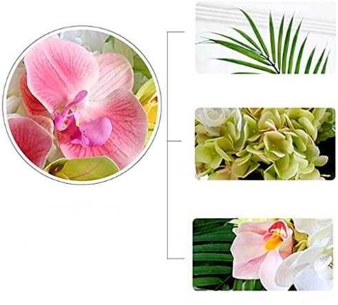 Realistic Artificial Phalaenopsis Orchid Arrangement with Vase