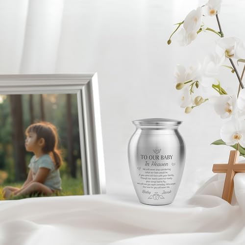Personalized Baby Mini Urn Stainless Steel 1