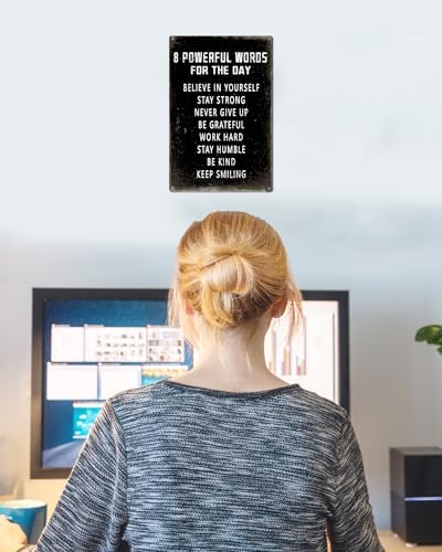 ALKB Motivational Wall Art Metal Sign 8x12 Inch