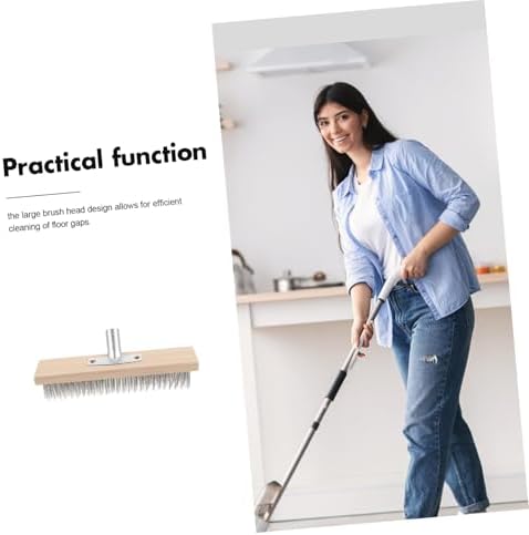 Stainless Steel Floor Scrub Brush Head Heavy Duty Cleaning Tool