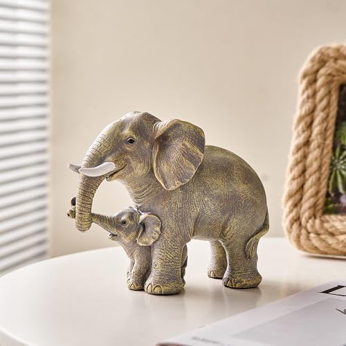 XGZY Elephant Statue Decor - Grey Indoor Figurine