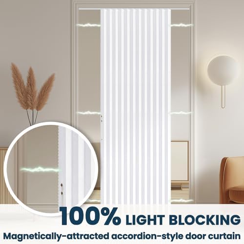 AJAZZ Blackout Accordion Door Curtain Set 1