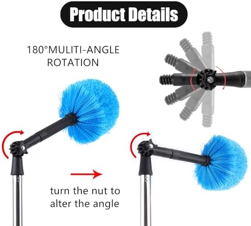 2 PCS Plastic Mop Pole Adapter for Threaded Handles