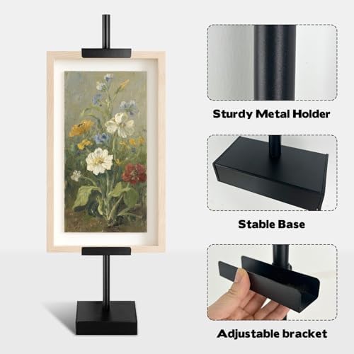 Sibosen Adjustable Metal Easel Stand for Picture Frames