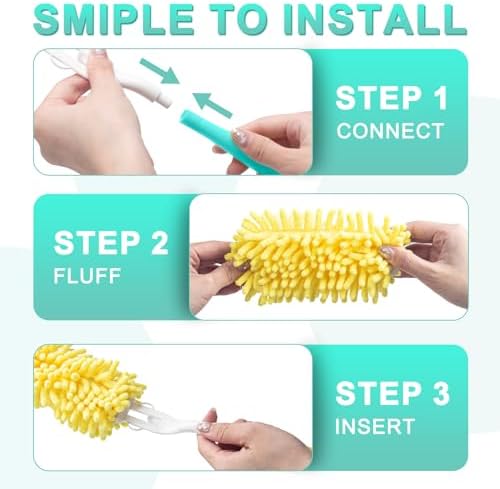 KeFanta 10 Pack Duster Handles for Swiffer Dusters