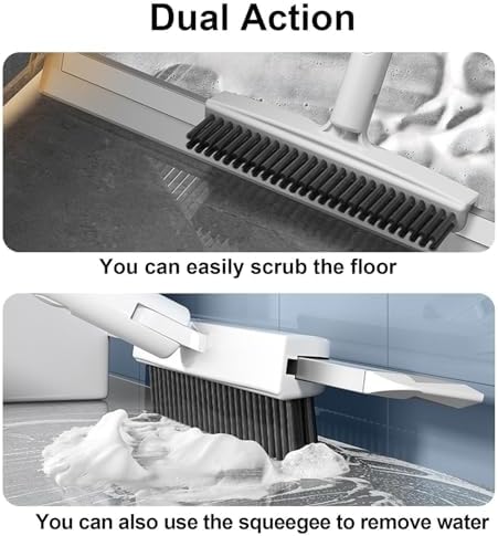 RRRYYYZZ 2in1 Air Broom with Squeegee and Stiff Bristle Scrubber