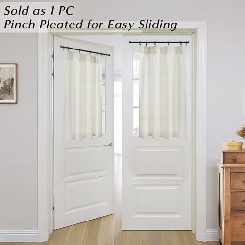 Lino Rosa Door Curtain for Window Privacy