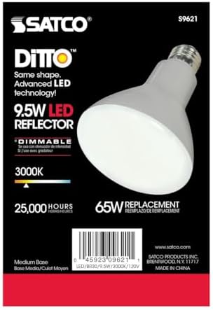 Satco 12 Pack BR30 LED Bulbs 95W Soft White 3000K