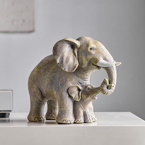 XGZY Elephant Statue Decor - Grey Indoor Figurine