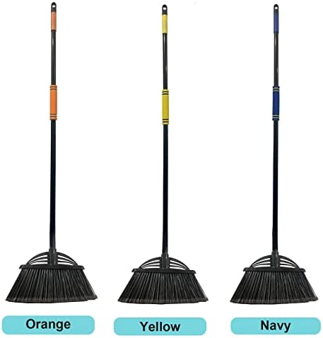 Xifando Four-Section Angle Broom Heavy-Duty Cleaning Tool BlackYellow
