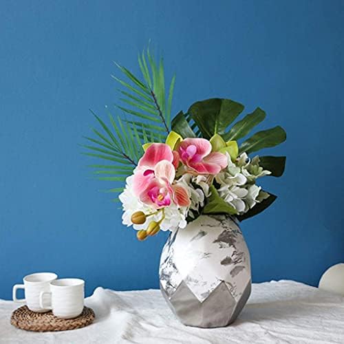 Realistic Artificial Phalaenopsis Orchid Arrangement with Vase