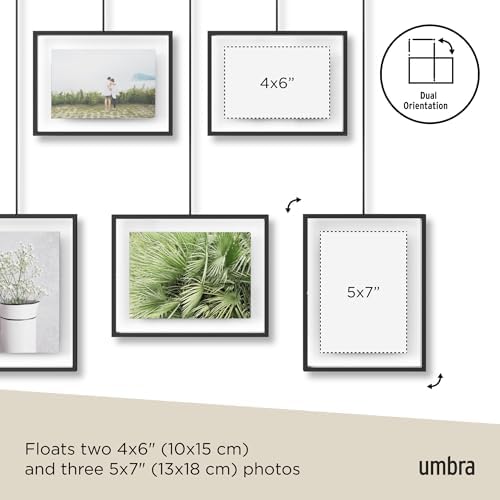 Umbra Black Exhibit Multi Photo Frame Display