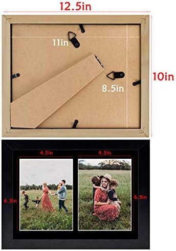 Golden State Art Set of 2 85x11 Black Picture Frames
