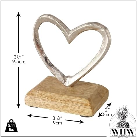 WHW Eternity Heart Sculpture 35 Inches Tall