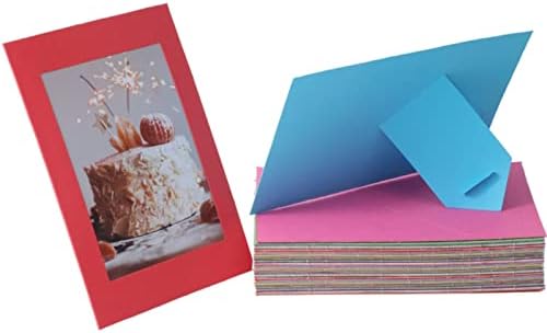 50 Pack 4x6 Paper Picture Frames - Multi-Color