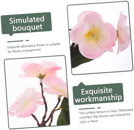 2pcs Pink Cherry Blossom Artificial Flower Decor for Bathroom