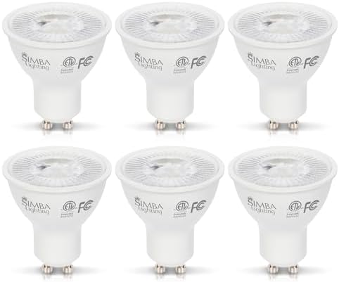 Simba Lighting 7W LED GU10 Dimmable Spot Light 6 Pack