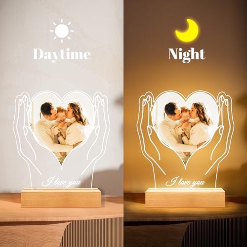 Custom Acrylic Photo Frame with Night Light