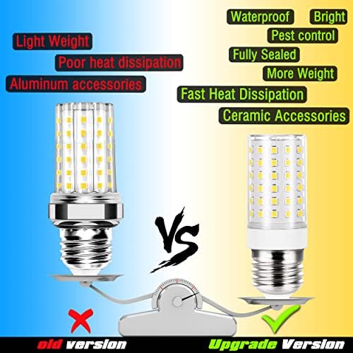 ALIDE 12W E26 LED Candelabra Bulbs 4 Pack