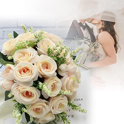 NDRFAWY Artificial Wedding Bouquet with Rhinestones 1