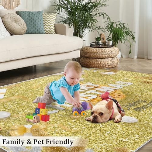 ZEUJOAC Holiday Carpet 7x10 Ft Luxury Decor