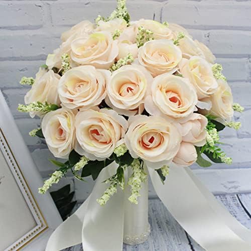 NDRFAWY Artificial Wedding Bouquet with Rhinestones 1
