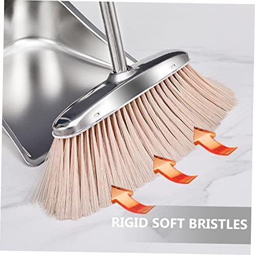 PACKOVE Heavy Duty Hand Broom for Kitchen and Industrial Cleaning