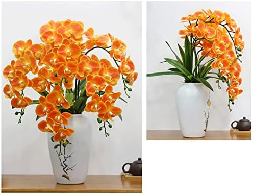 NDRFAWY Spring Decor Artificial Phalaenopsis Flower Arrangement