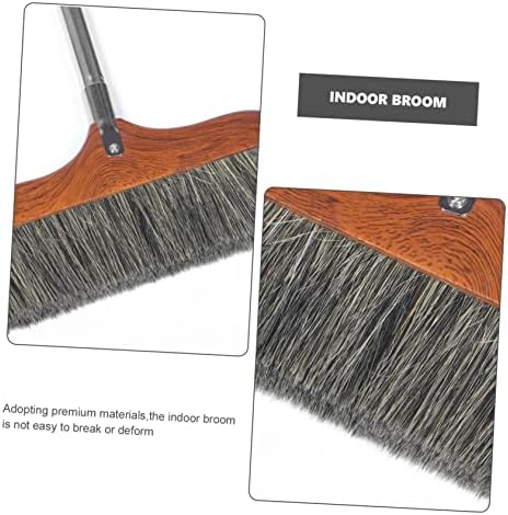 SHERCHPRY Ergonomic Soft Bristle Broom with Detachable Handle for Easy Storage