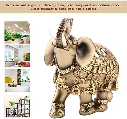 Hilitand Golden Elephant Statue Feng Shui Decor