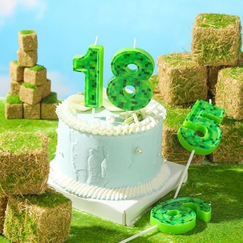 PHD CAKE 276 Inch Pixel Number 3 Birthday Candle