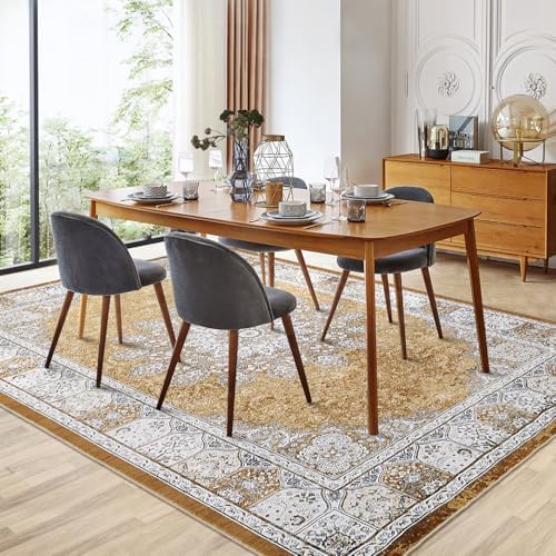GarveeHome 8x10 Washable Vintage Floral Rug