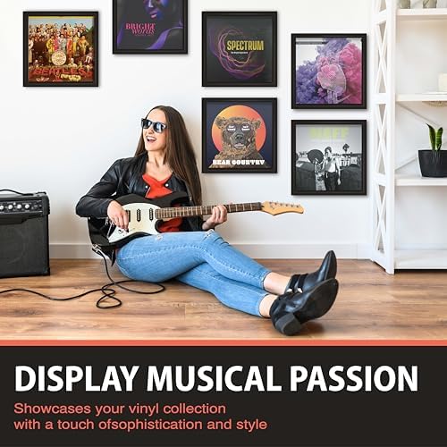KAIU Vinyl Record Frame - Black Wall Display