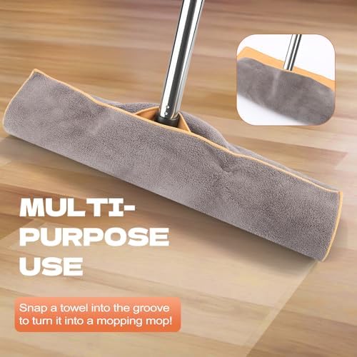 FUUNSOO Pet Hair Removal Broom with Squeegee and Comb