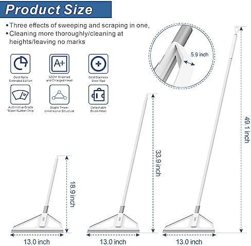 SWIBINJIT Magic Broom with Long Handles