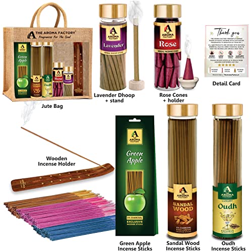 The Aroma Factory 100 Herbal Incense Gift Pack