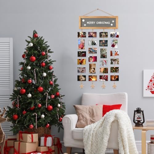 DIY Collage Picture Frame with 340 Letters and 30 Clips