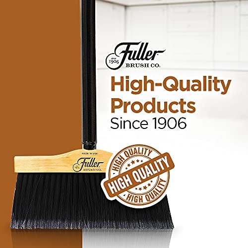 Fuller Brush 12 Upright Broom with Black Steel Handle
